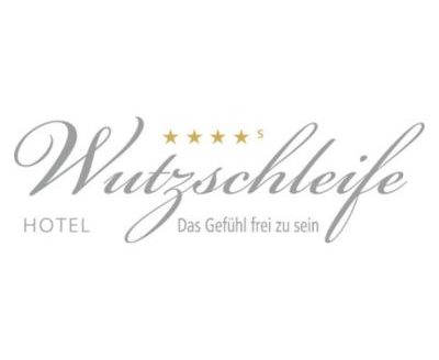 Hotel Wutzschleife Logo grau auf weiß